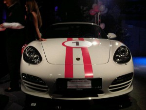 Telekom Porsche von vorne Telekom Jahresendaktion 2400 Stunden Rallye