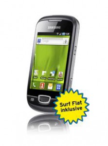 congstar Samsung Galaxy Mini Das Galaxy Mini günstiger mit einem congstar-Vertrag vermarkten.