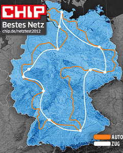CHIP Mobilfunk-Netztest 2012 Alle Rechte am Bild: CHIP. Quelle des Bildes: http://www.chip.de/artikel/Der-haerteste-Handy-Netztest-aller-Zeiten_57281029.html
