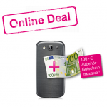 100,- Euro Preisnachlass Telekom Mobilfunk, nur so lange Vorrat reicht, Aktionsbedingungen beachten