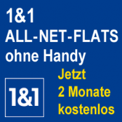 1&1 All-Net-Flats 2 Monate kostenlos