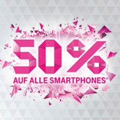 Telekom 50 % Rabatt auf Smartphones