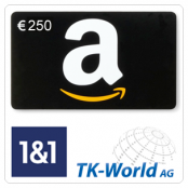 250,- € Amazon-Gutschein mit TK-World und 1&1