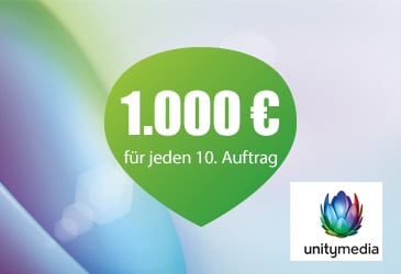 Jetzt 1000 € für jeden 10 Unitymedia Vertag sichern!