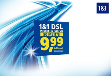 1&1 Sommer-Special: DSL Basic 50 für 9,99 €