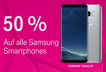 MagentaMobil: 50 % auf alle Samsung Smartphones