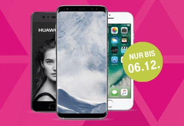 MagentaMobil: Ausgewählte Smartphones für nur 1,- €