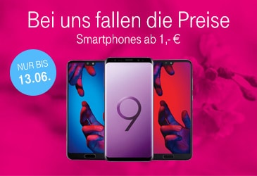 Bei der Telekom fallen die Preise – Smartphones ab 1,- €