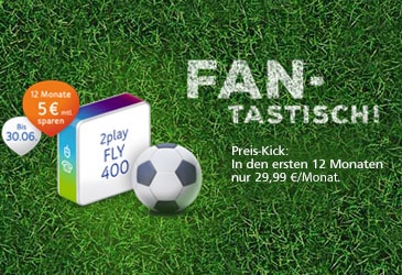 FANTASTISCH! Unitymedia 2play FLY 400 zum Sparpreis von 29,99 €