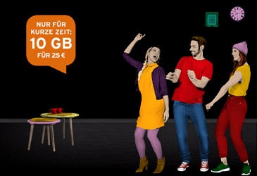 congstar Allnet Flat Tarife jetzt mit bis zu 10 GB!