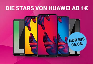 Huawei Smartphones im MagentaMobil Tarif für nur 1,- €