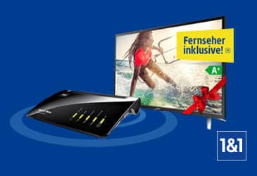 Wechsler zu 1&1 DSL erhalten einen kostenlosen Sharp Full-HD TV!