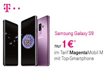 MagentaMobil M: Samsung Galaxy S9 knapp 100,- € günstiger
