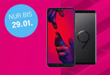 Samsung Galaxy S9 und Huawei P20 Pro stark reduziert + 444 € Online-Vorteil