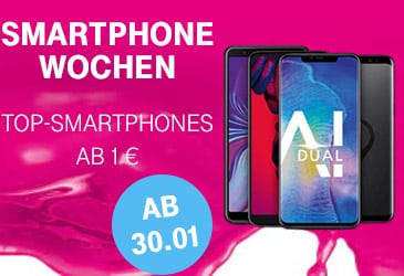 Mit den Telekom Smartphone-Wochen bis zu 248,95 € sparen