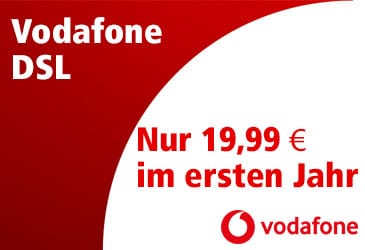 Vodafone DSL-Tarife weiterhin ab 19,99 €/Monat
