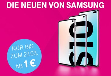 MagentaMobil: Samsung Galaxy S10 für 1,- €