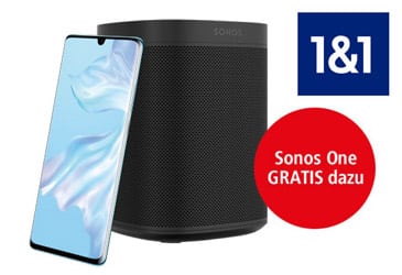 Nur bei 1&1: Sonos One weiterhin gratis zum Huawei P30