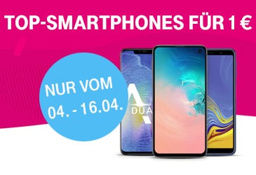 Telekom: Top-Smartphones für 1,- €