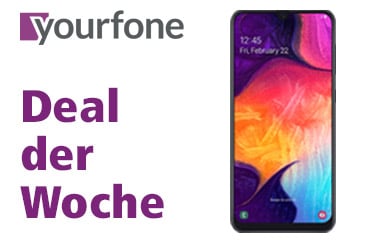 yourfone Deal der Woche: Samsung Galaxy A50 + 1 LTE GB