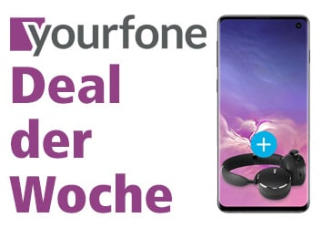 yourfone Deal der Woche: Samsung Galaxy S10 + LTE 1 GB