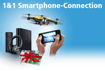 1&1 Smartphone-Connection: Extra-Datenvolumen, Preisvorteil und coole Gadgets