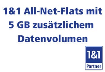 1&1 All-Net-Flats mit dauerhaft mehr Datenvolumen