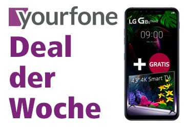 yourfone Deal der Woche: LG G8s ThinQ und gratis 4K Smart-TV