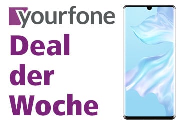 yourfone Deal der Woche: LTE-Tarif mit kostenlosem Huawei P30 Pro