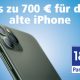 Alt gegen neu: 1&1 zahlt Ihren Kunden bis zu 700 € für das alte iPhone