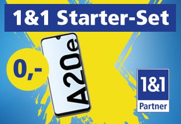 1&1 Starter-Set: Smartphone-Komplettpaket ab 9,99 €