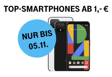 Google Weekend-Deal bei der Telekom: Google Pixel 4 für 1,- €