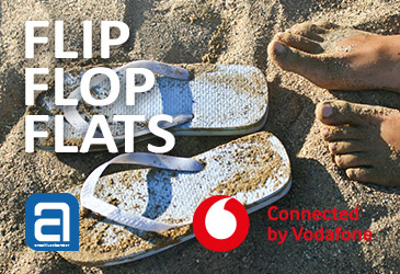 Neue Vodafone und otelo Flip-Flop-Flats
