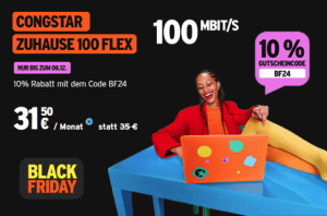 congstar Black Friday: 10% auf congstar Zuhause