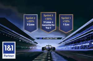1&1 F1 Incentive with three Sprint options