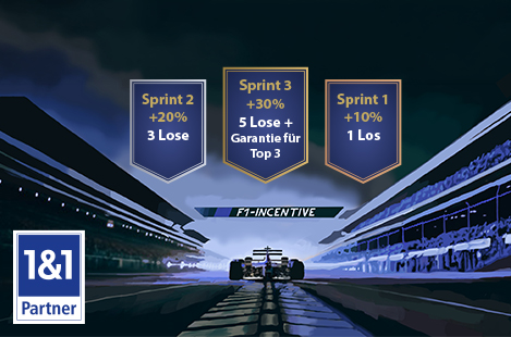 1&1 F1 Incentive with three Sprint options