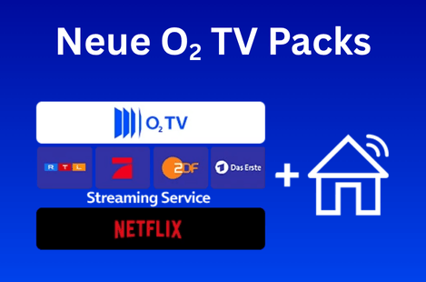 New O2 TV Packs. Home with o2 TV, various channels and streaming providers (Netflix)