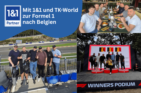 Head to Belgium for Formula 1 with 1&1 and TK-World