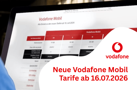 New Vodafone Mobile Plans Starting July 16, 2026