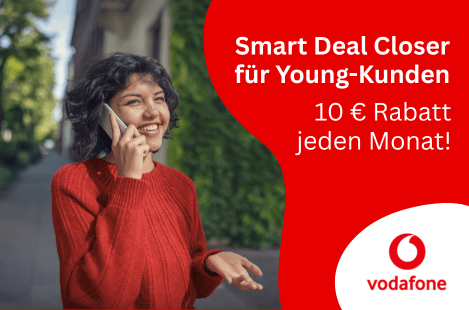 Vodafone Smart Deal Closer for Young customers: €10 off every month
