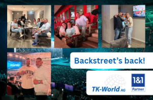 Backstreet's back. TK-World und 1&1. Bilder mit Partnern beim Konzert.